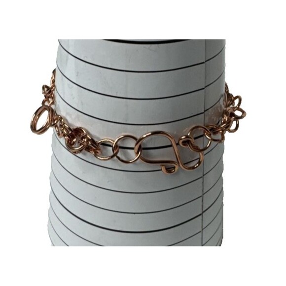 Copper Wire Necklace Earrings And Bracelet Set With Dyed Jasper Hand Made - Picture 8 of 13